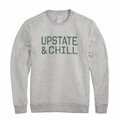 The Linear: Upstate & Chill® Crewneck - Heathered Oatmeal / Green