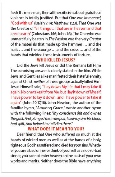 The Passion of the Christ: Is the Film Accurate? (NKJV)