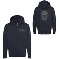 Tiger Skull Black Zip Hoodie - Bingo Merch