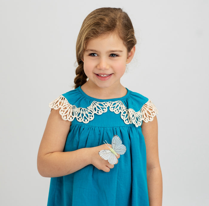 Tristana Turquoise Girl Dress