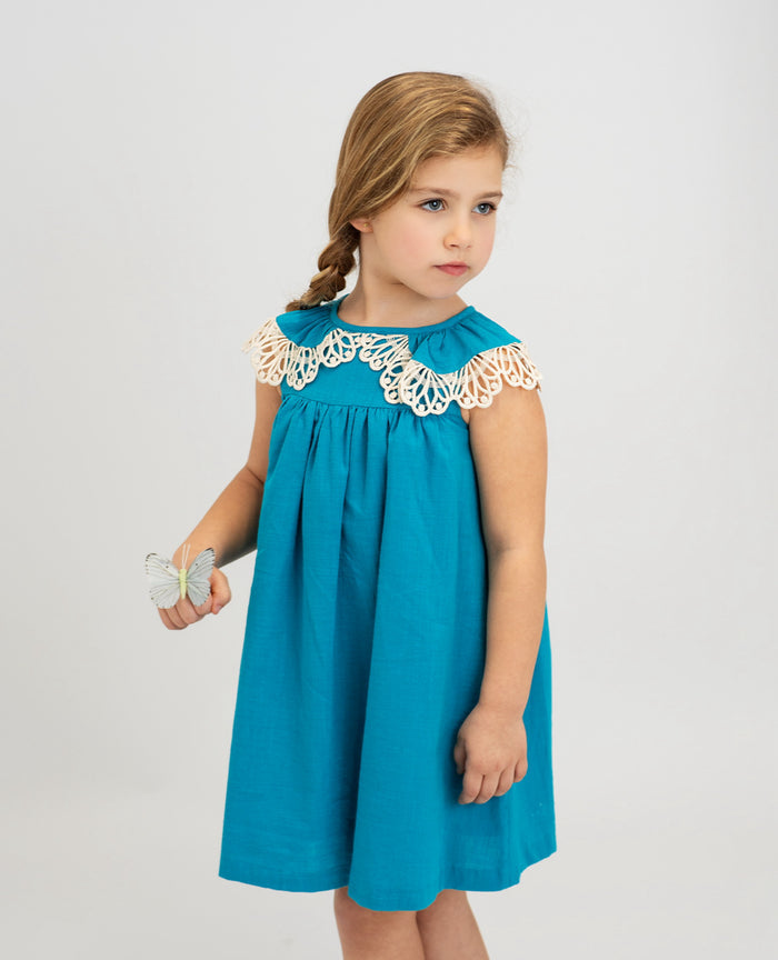 Tristana Turquoise Girl Dress