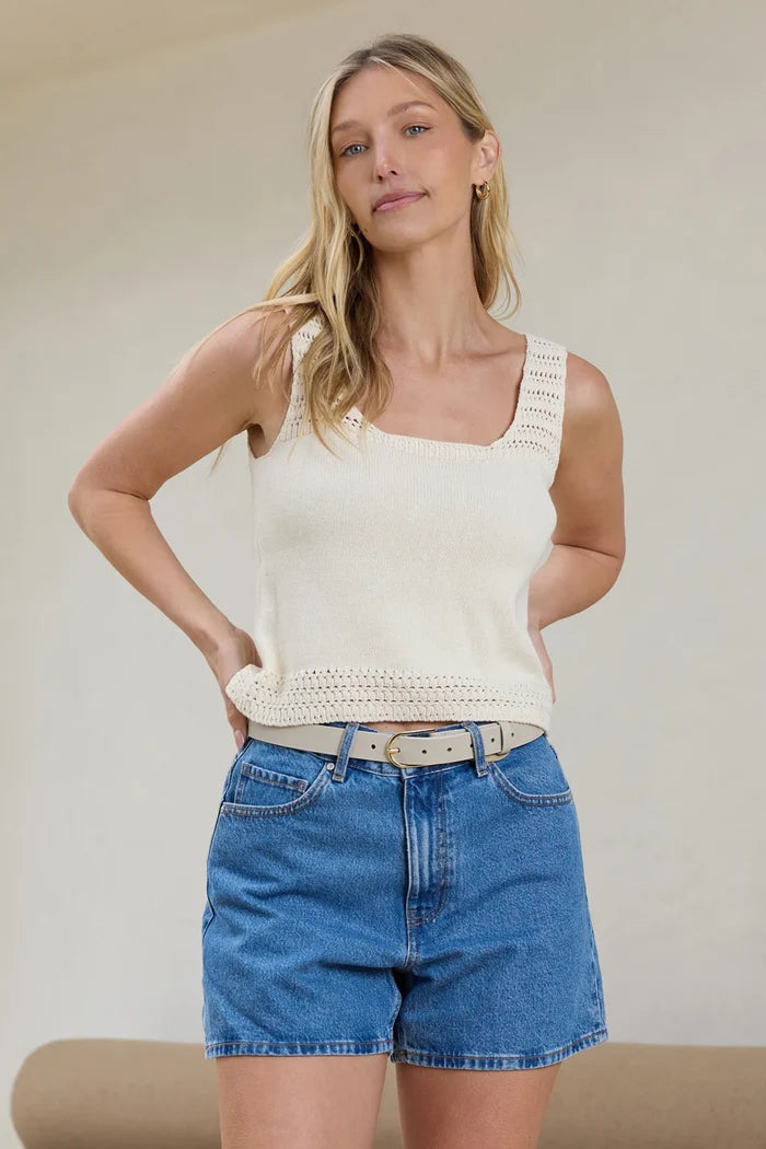 Tula Tank in Chalk - Madison's Niche