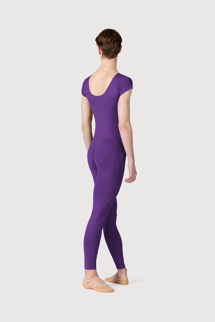 U3872M - Bloch Microlux™ Scoop Neck Cap Sleeve Mens Unitard