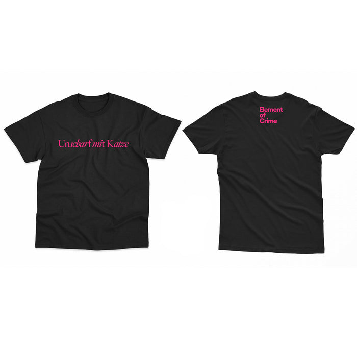 Unscharf Mit Katzen T-Shirt Schwarz - Bingo Merch