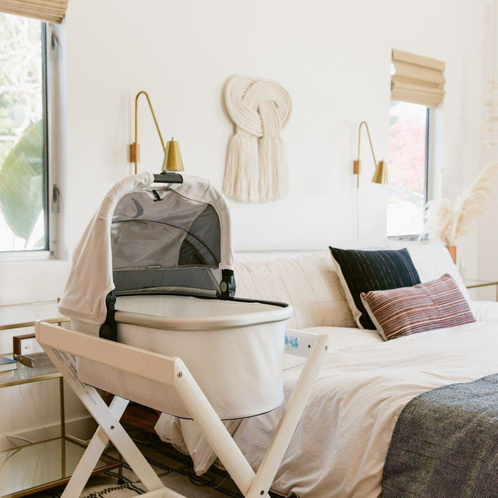UPPAbaby - Bassinet Stand - White-Stroller Bassinets + Stands-Posh Baby