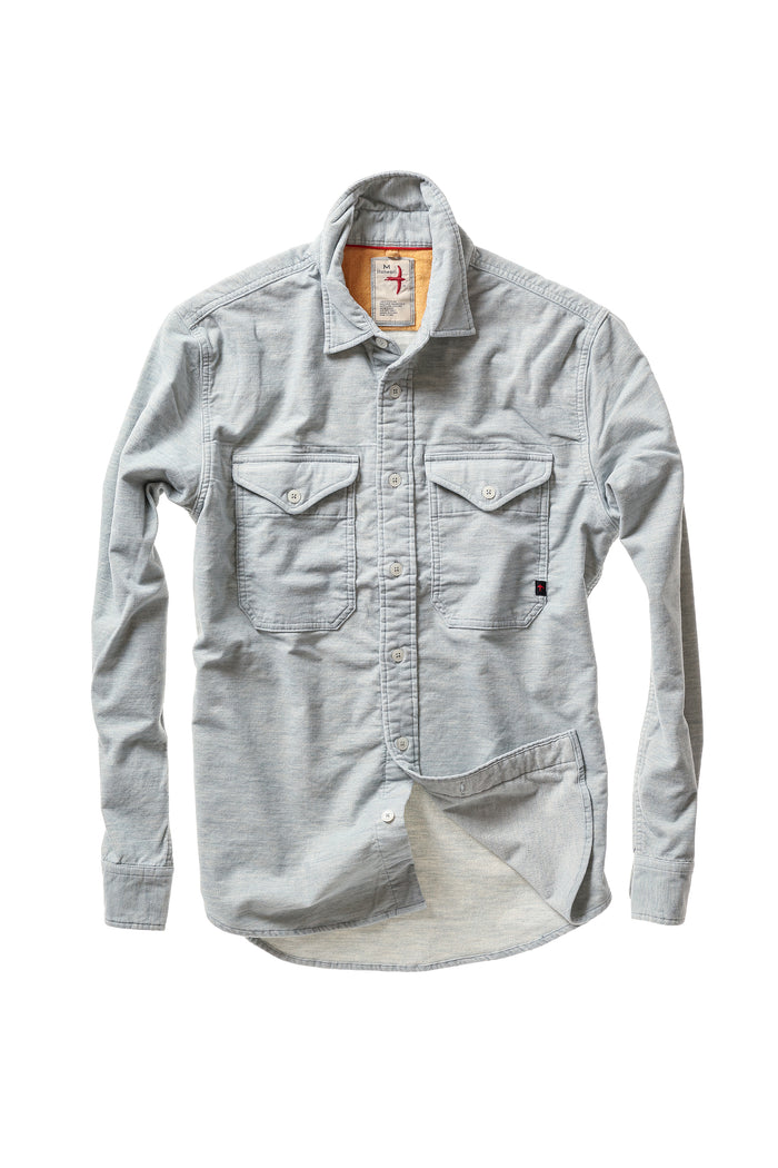 Utility Work Shirt - Cloud Blue Sueded Pile