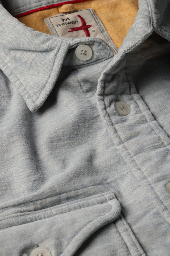 Utility Work Shirt - Cloud Blue Sueded Pile