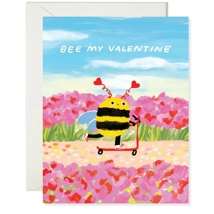 Valentine Bee Greeting Card – Sweet Valentine Card