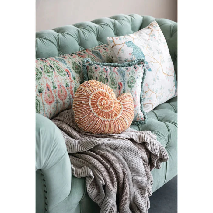 Velvet Birds & Branches Pillow - Madison's Niche
