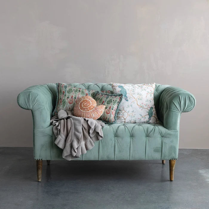 Velvet Birds & Branches Pillow - Madison's Niche