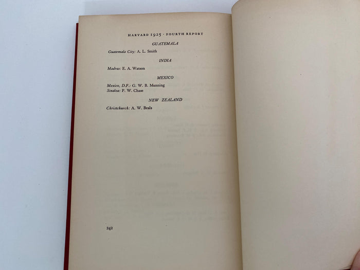 Vintage Book, Harvard College Class of 1925 Decennial Report 1935 at Duckwells
