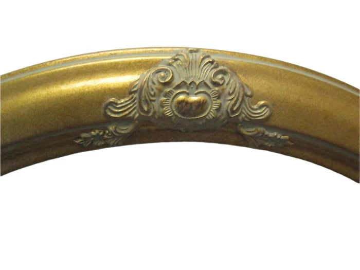 Vintage Gold Leaf Hand Finish Gallery Oval Picture Frame 16''x 20'' Moulding  2 1/2 " Wide #471