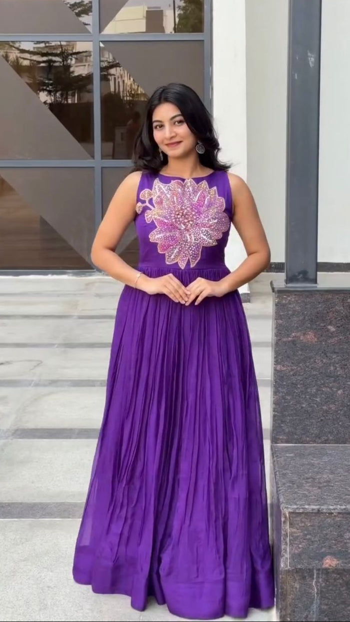 Violet Bloom Gown
