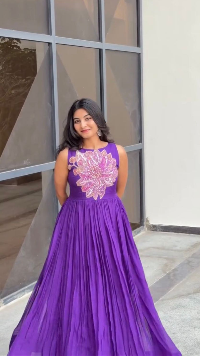 Violet Bloom Gown