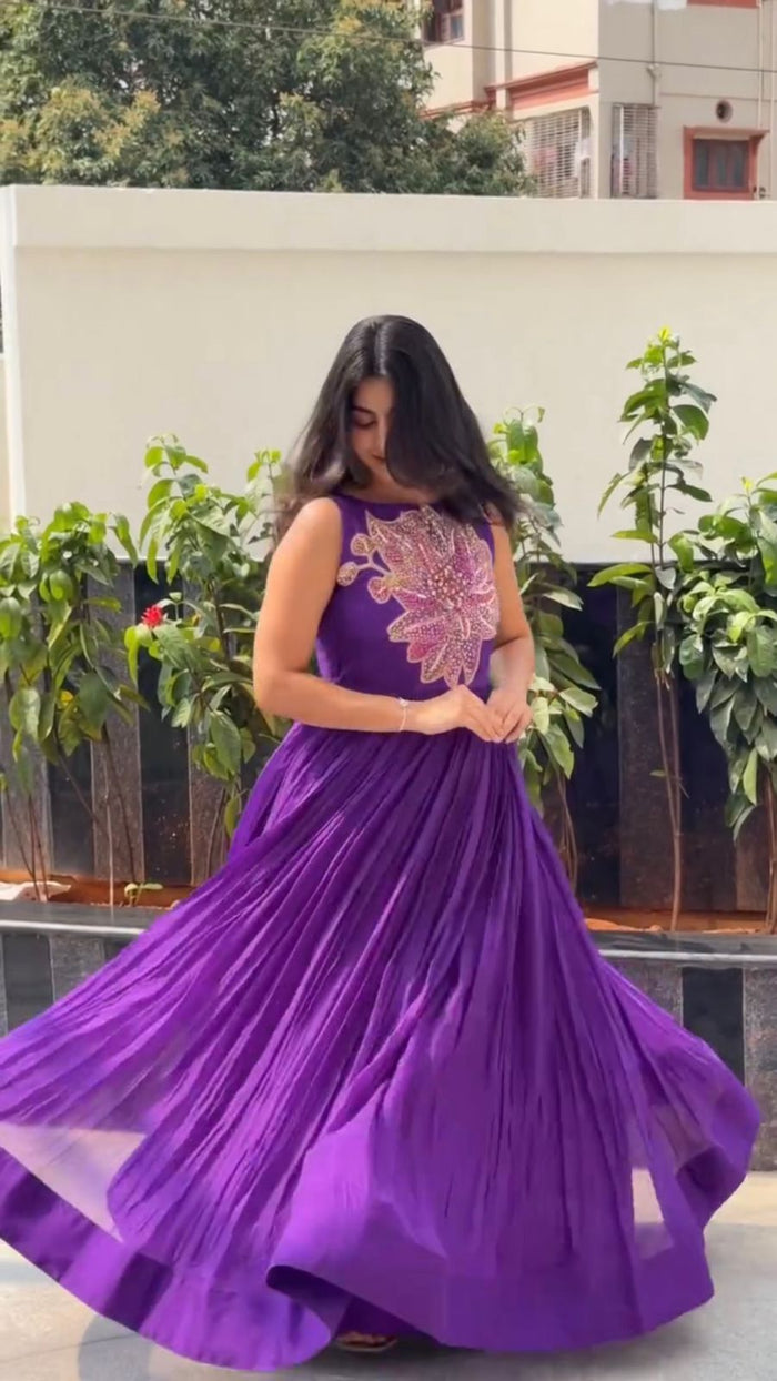 Violet Bloom Gown