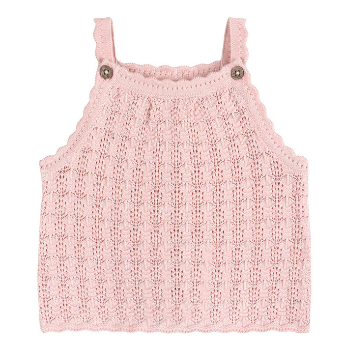 Viverano - Organic Knit Tank & Shorts Set - Pink-Sets-3-6M-Posh Baby