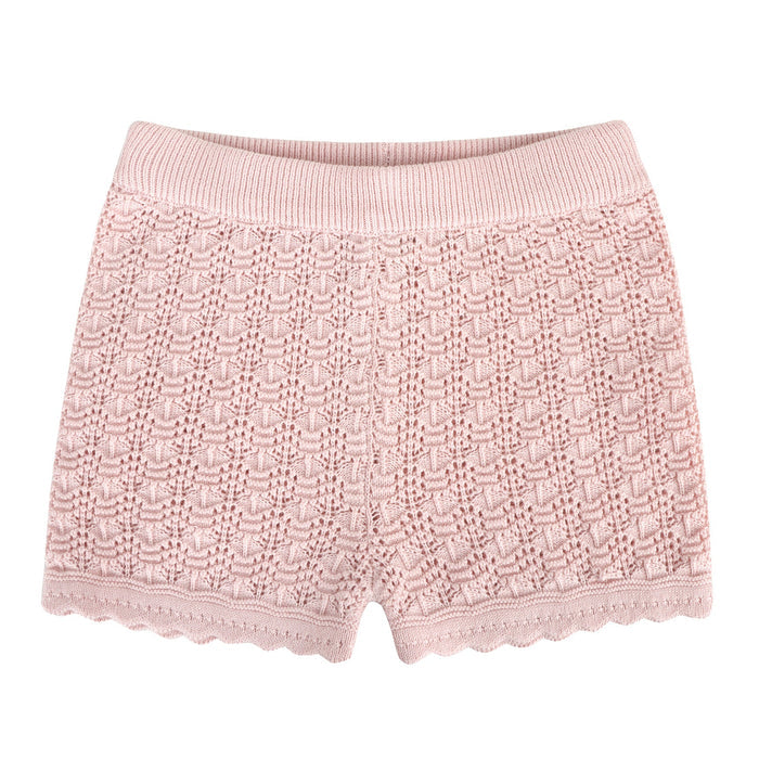 Viverano - Organic Knit Tank & Shorts Set - Pink-Sets-3-6M-Posh Baby