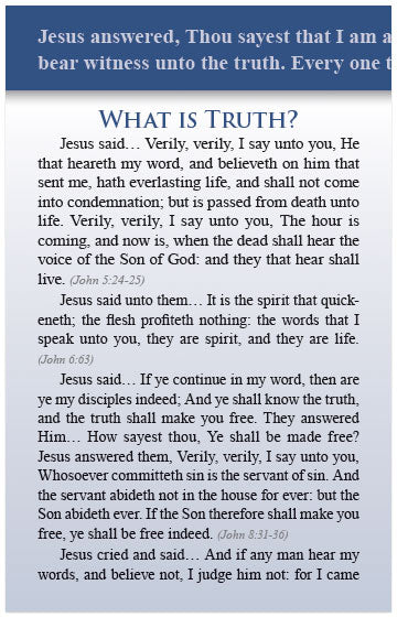 What Is Truth? (KJV)