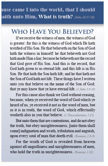 What Is Truth? (KJV)