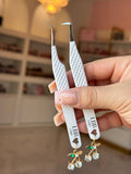 White Cherry Charm tweezer