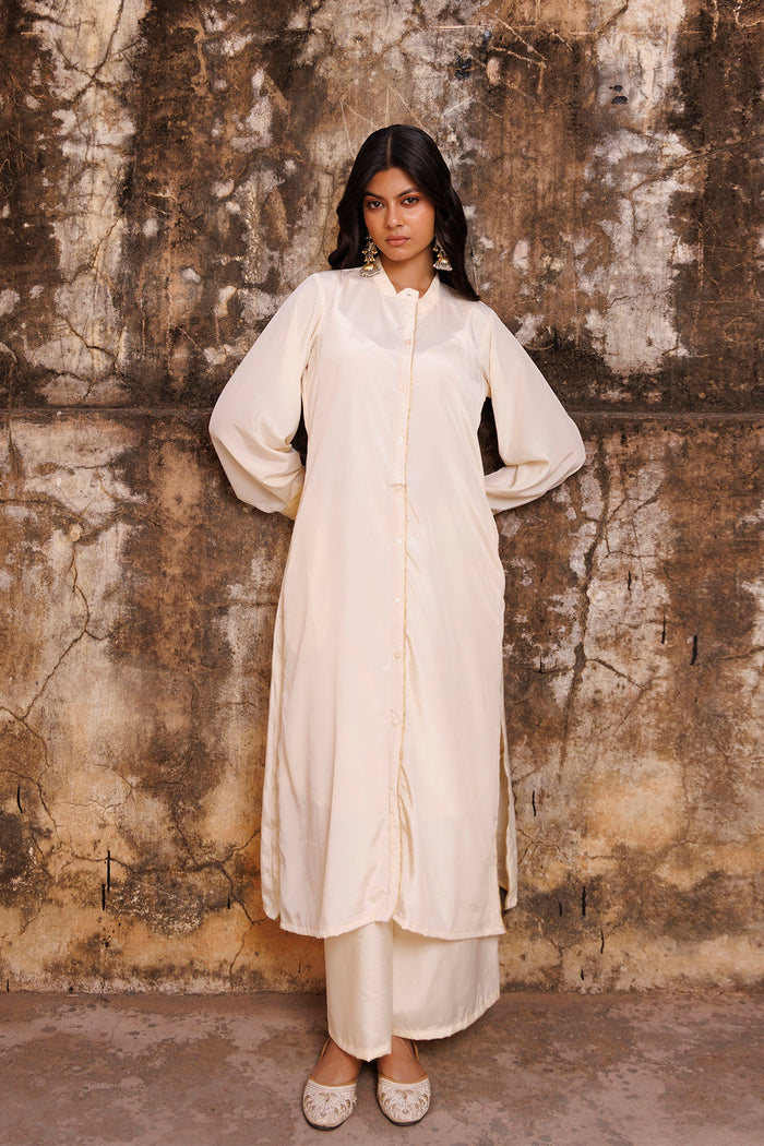 White Crepe Co-Ord Set
