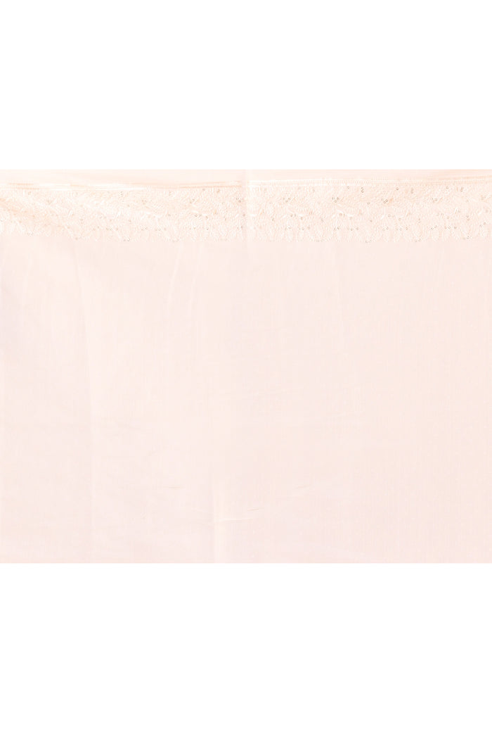 White Floral Silk Blend Saree