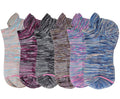 Women's Ankle Compression Socks (6 Pairs) | Assorted Space Dye | Dr. Motion