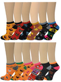 Halloween no-show ankle socks for women