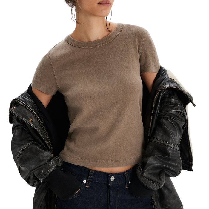 WTF Atlas Crew Tee in Cocoa - Madison's Niche