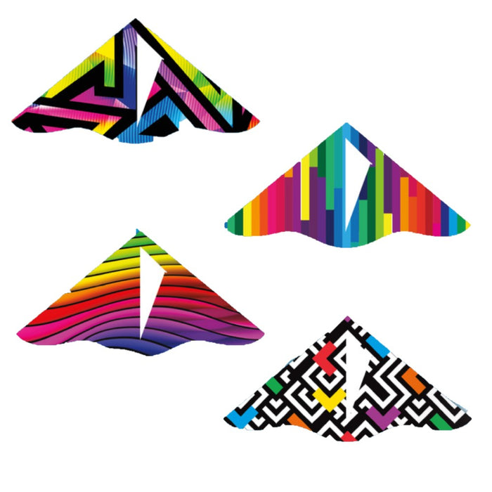 X-Kites DLX Delta Kite - 42" Kite - Tails, Handle & Line Included - YoYoSam