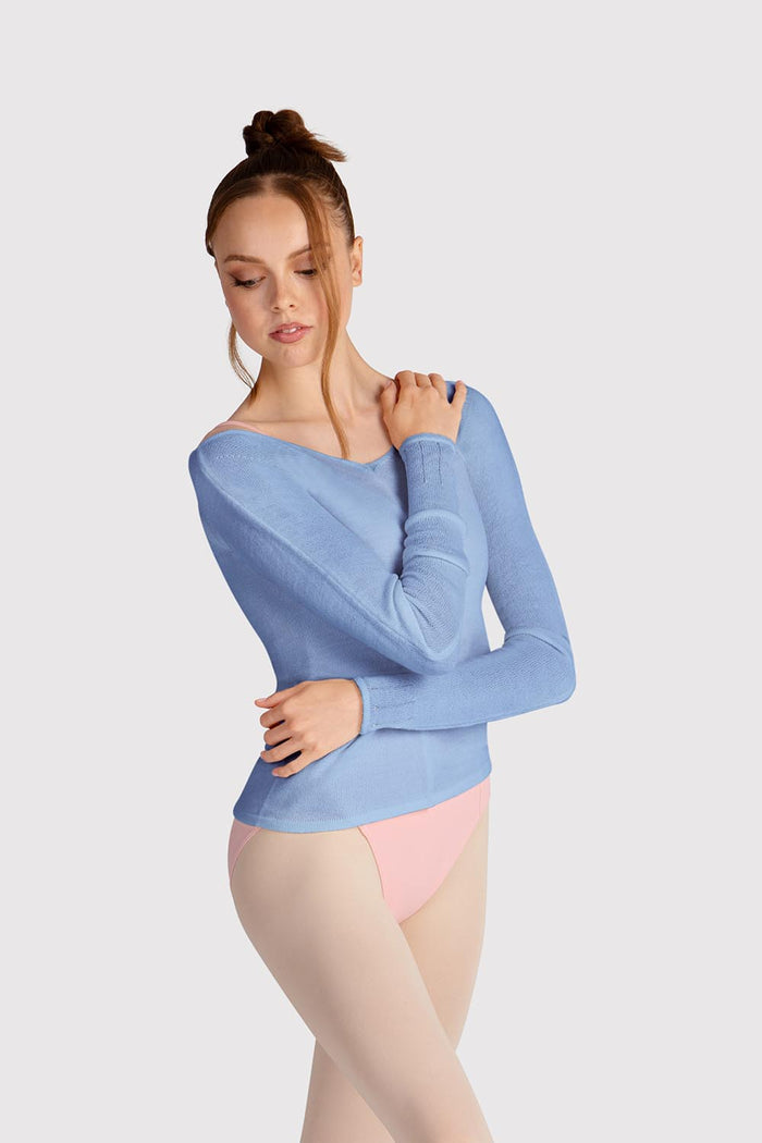 Z0105 - Bloch Kara Long Sleeve V Womens Top
