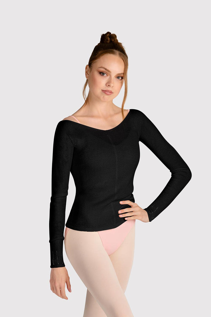 Z0105 - Bloch Kara Long Sleeve V Womens Top