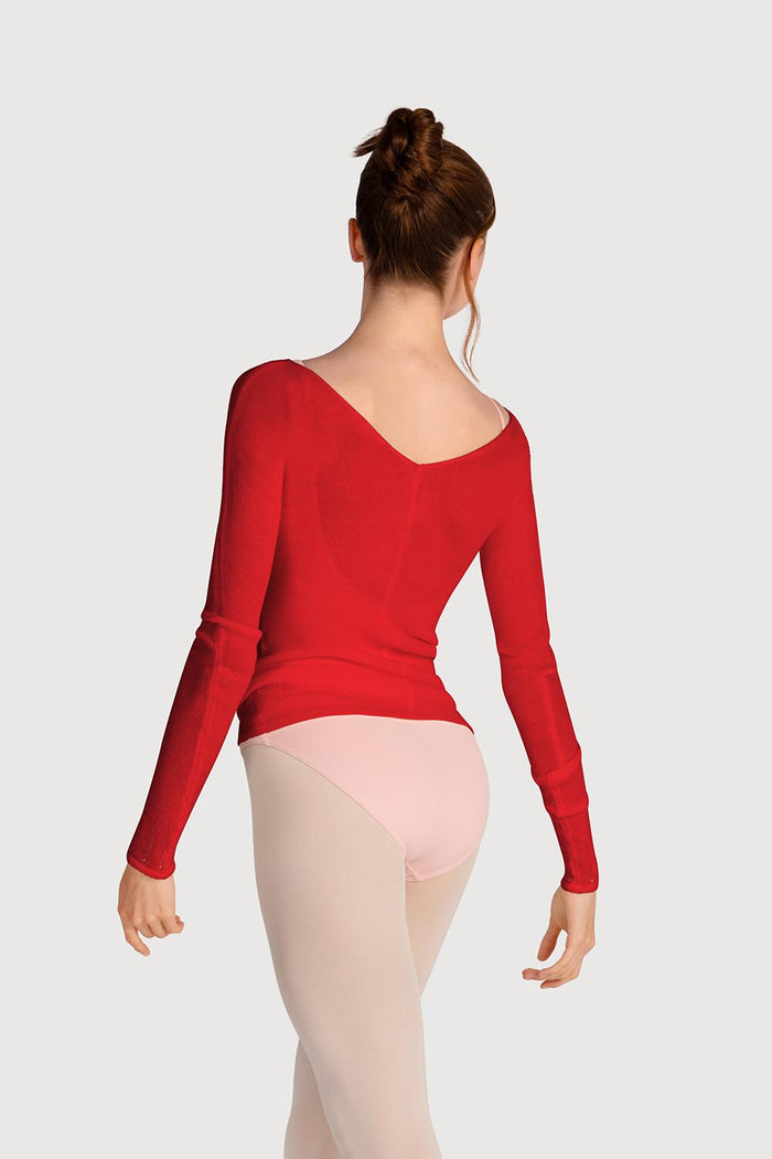 Z0105 - Bloch Kara Long Sleeve V Womens Top