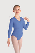 Z0858G - Bloch Overture Crossover Girls Long Sleeve Wrap Top