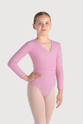Z0858G - Bloch Overture Crossover Girls Long Sleeve Wrap Top