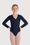 Z0858G - Bloch Overture Crossover Girls Long Sleeve Wrap Top