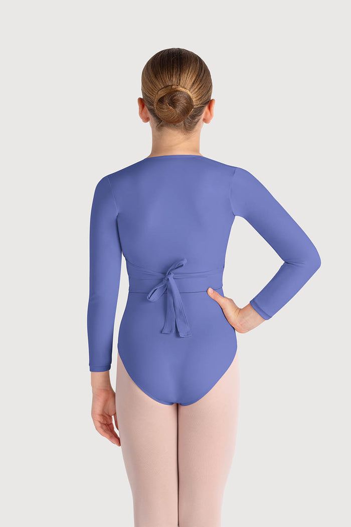 Z0858G - Bloch Overture Crossover Girls Long Sleeve Wrap Top