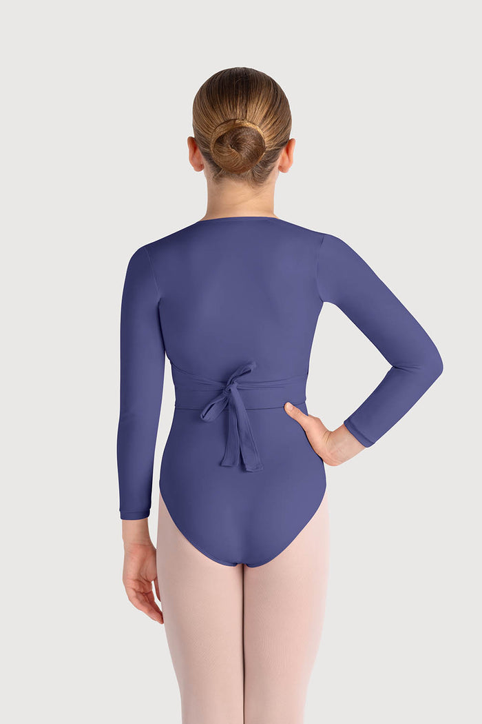 Z0858G - Bloch Overture Crossover Girls Long Sleeve Wrap Top