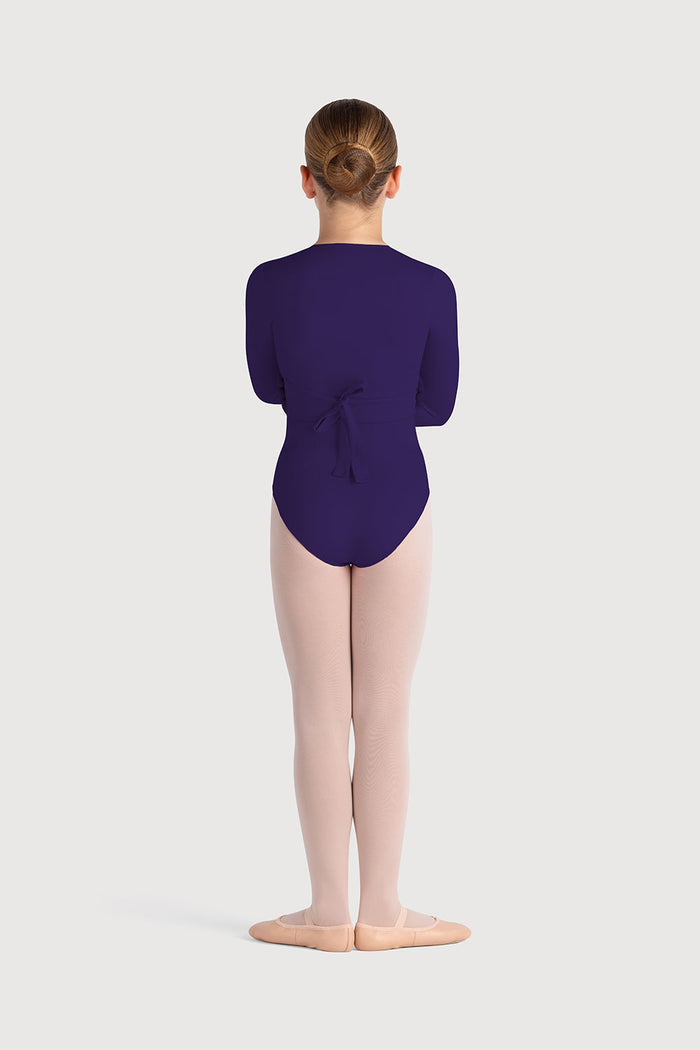 Z0858G - Bloch Overture Crossover Girls Long Sleeve Wrap Top