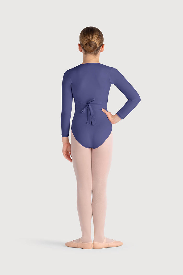 Z0858G - Bloch Overture Crossover Girls Long Sleeve Wrap Top
