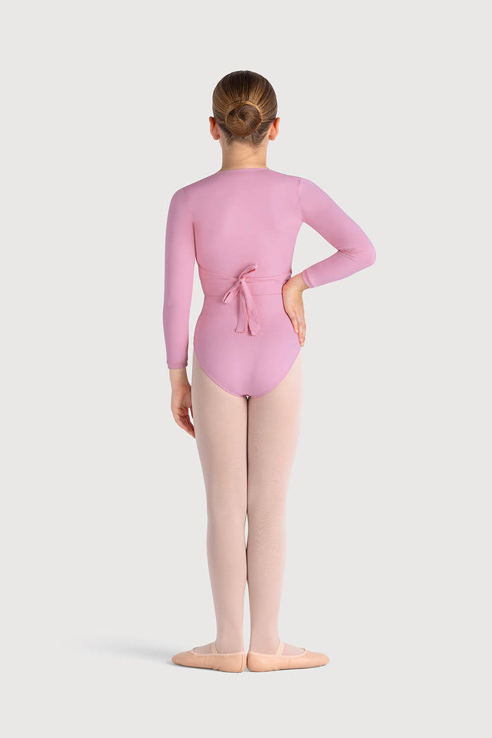 Z0858G - Bloch Overture Crossover Girls Long Sleeve Wrap Top
