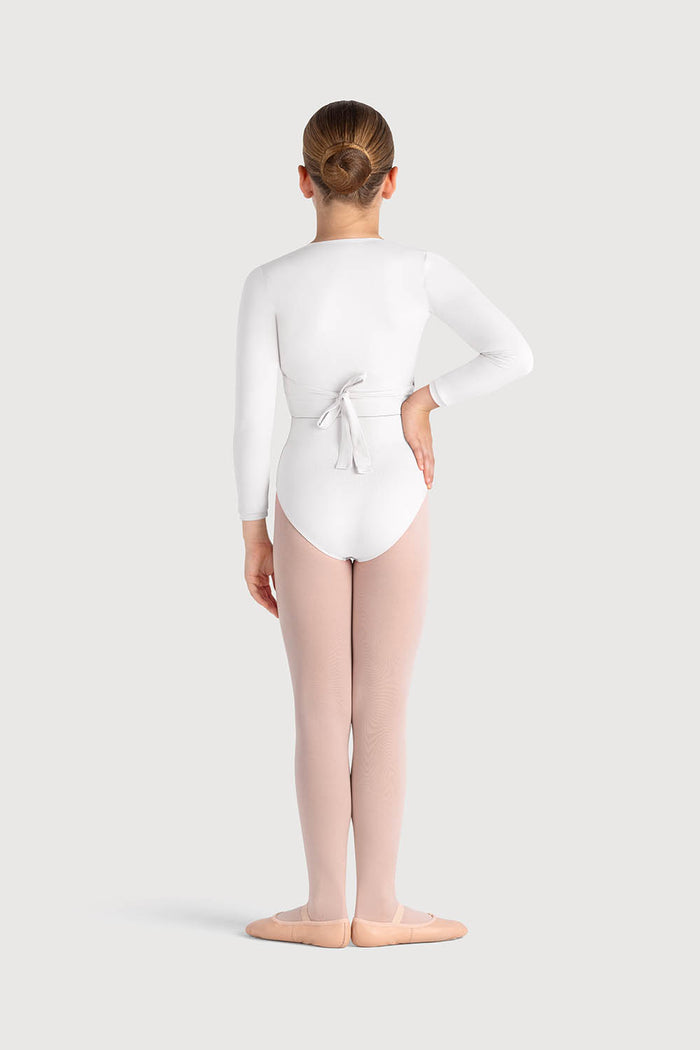 Z0858G - Bloch Overture Crossover Girls Long Sleeve Wrap Top