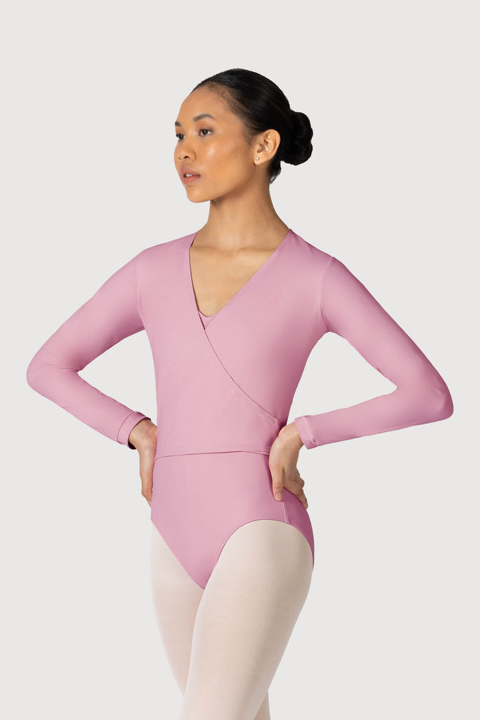 Z0858L - Bloch Overture Crossover Womens Long Sleeve Wrap Top