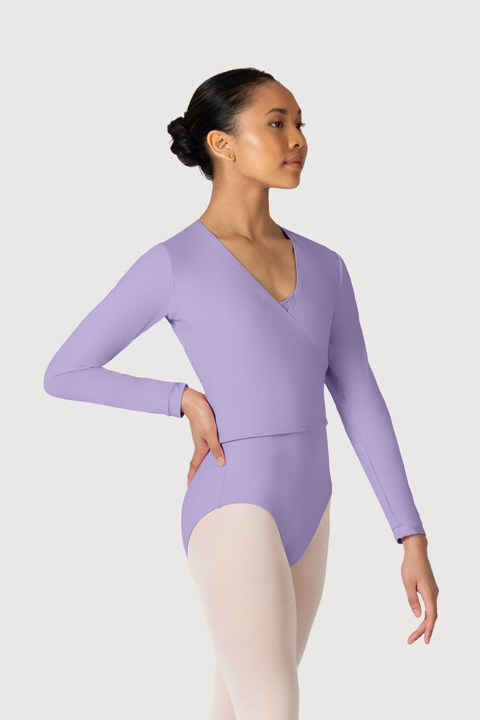 Z0858L - Bloch Overture Crossover Womens Long Sleeve Wrap Top