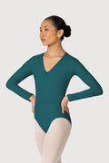 Z0858L - Bloch Overture Crossover Womens Long Sleeve Wrap Top