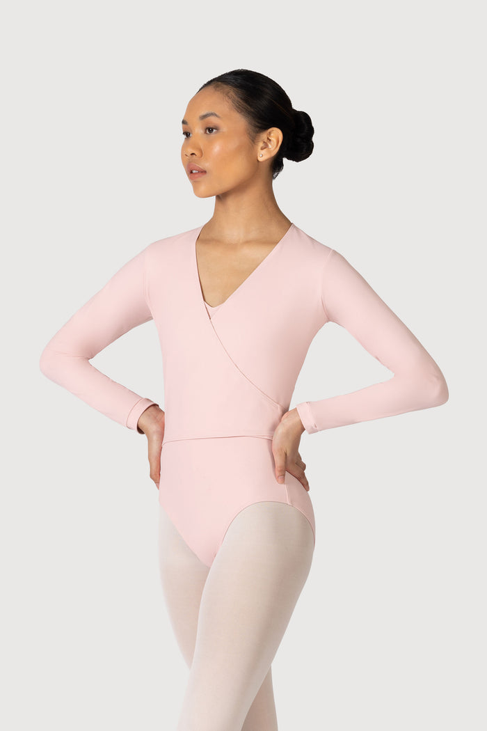 Z0858L - Bloch Overture Crossover Womens Long Sleeve Wrap Top
