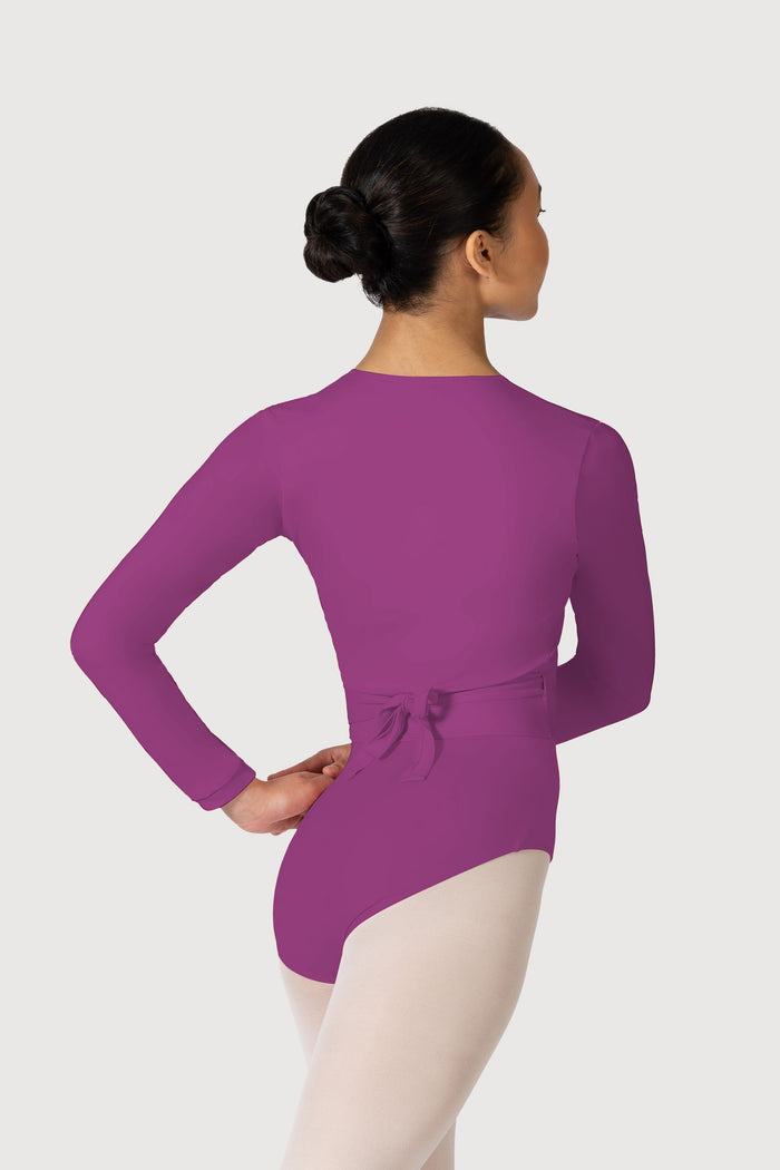Z0858L - Bloch Overture Crossover Womens Long Sleeve Wrap Top