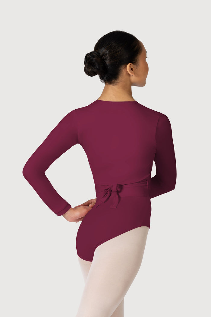 Z0858L - Bloch Overture Crossover Womens Long Sleeve Wrap Top