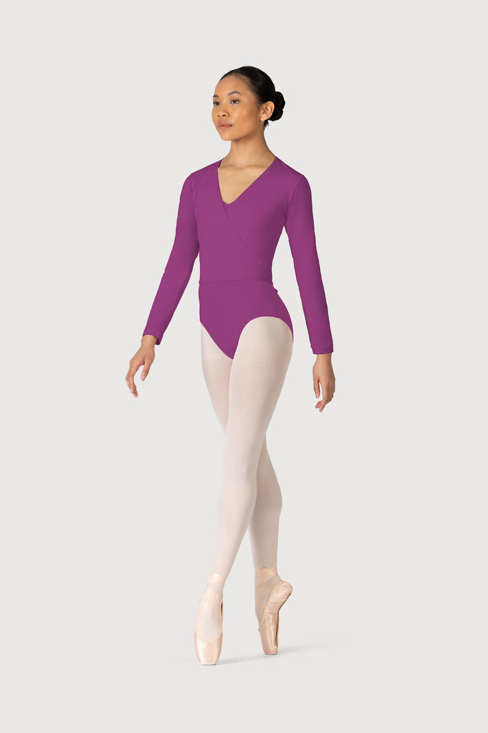 Z0858L - Bloch Overture Crossover Womens Long Sleeve Wrap Top