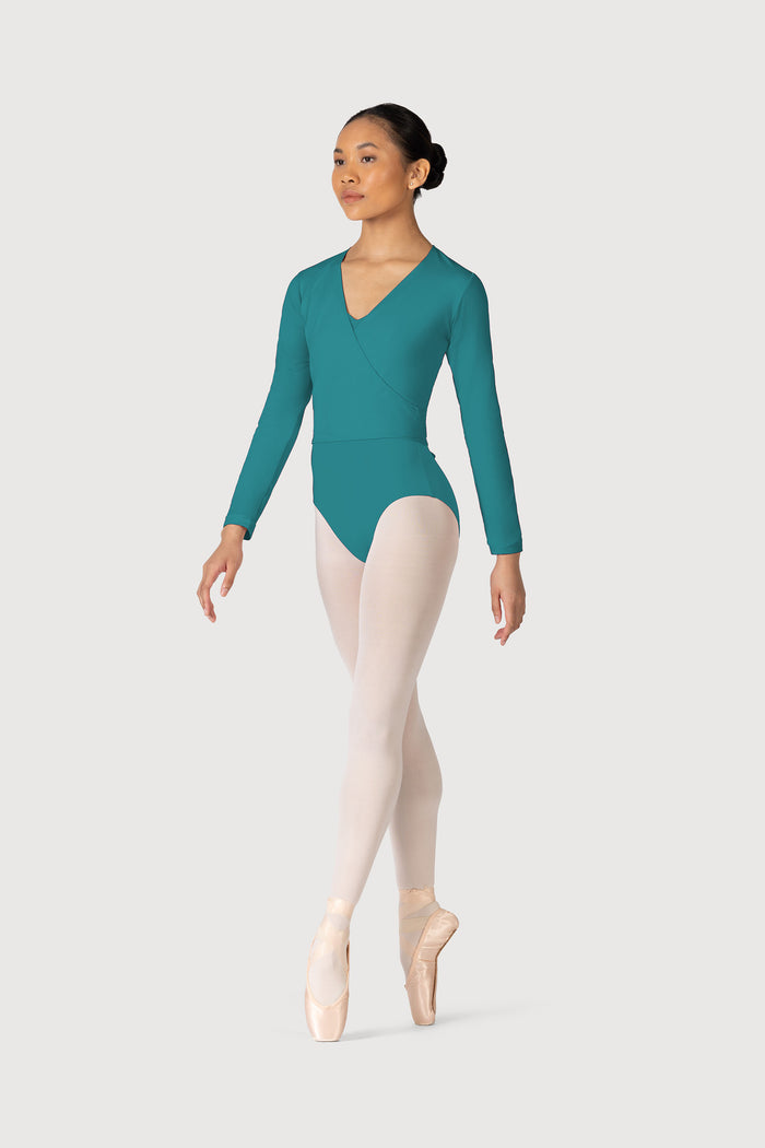 Z0858L - Bloch Overture Crossover Womens Long Sleeve Wrap Top